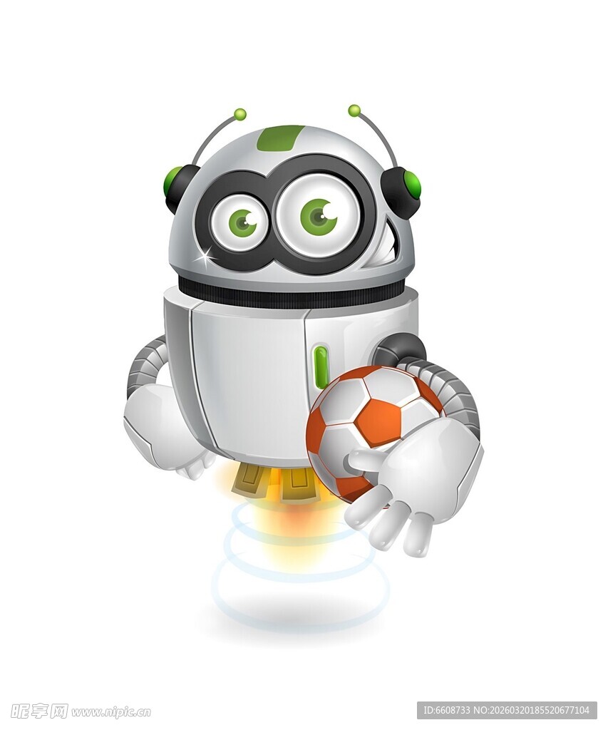 可爱飞行机器人