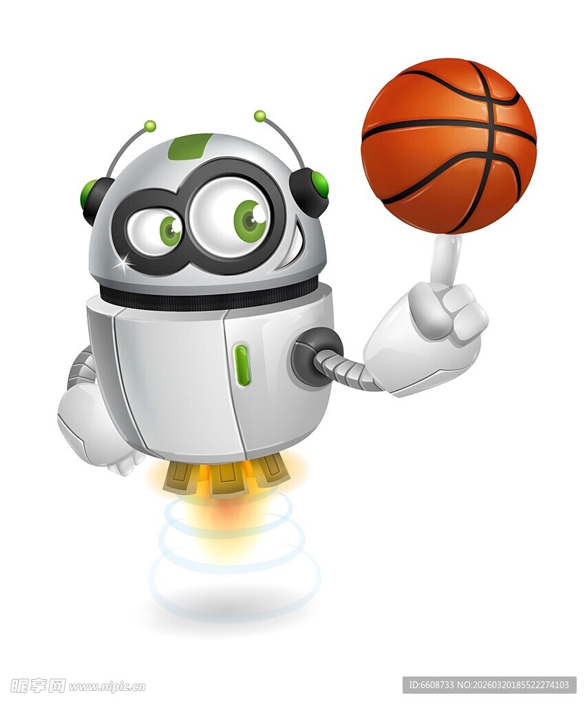 机器人玩篮球的趣味瞬间