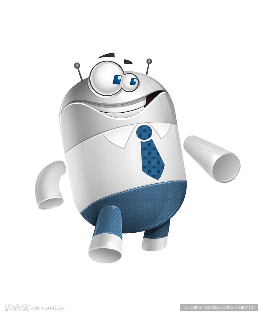 可爱拟人机器人形象
