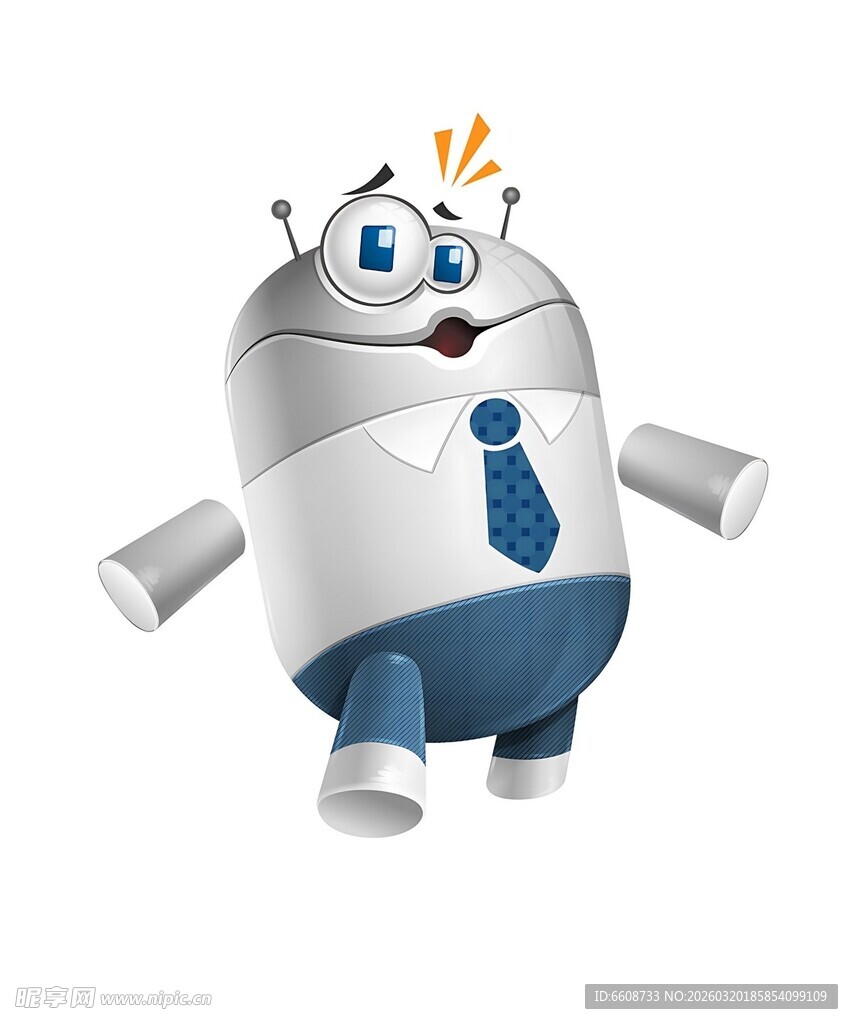 可爱机器人卡通形象