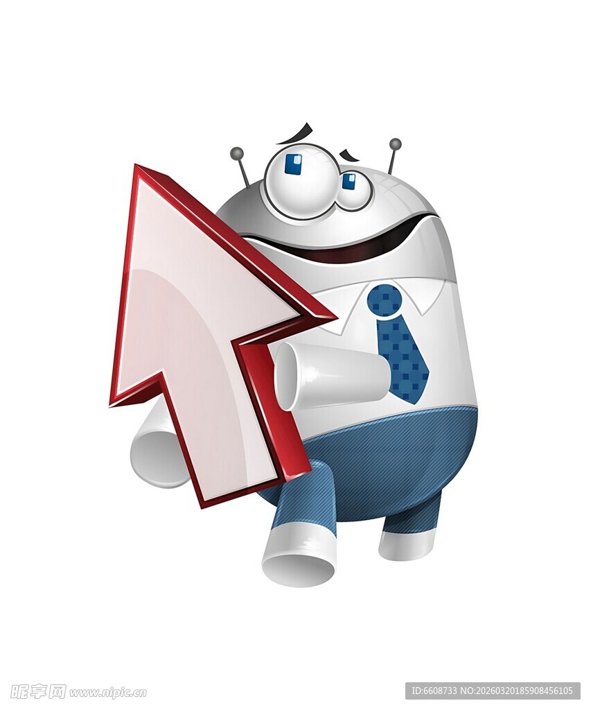 卡通箭头角色形象