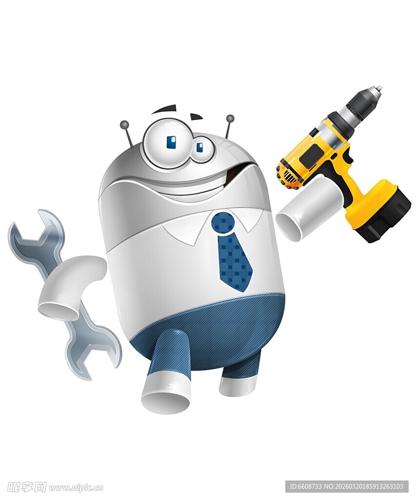机器人维修工形象