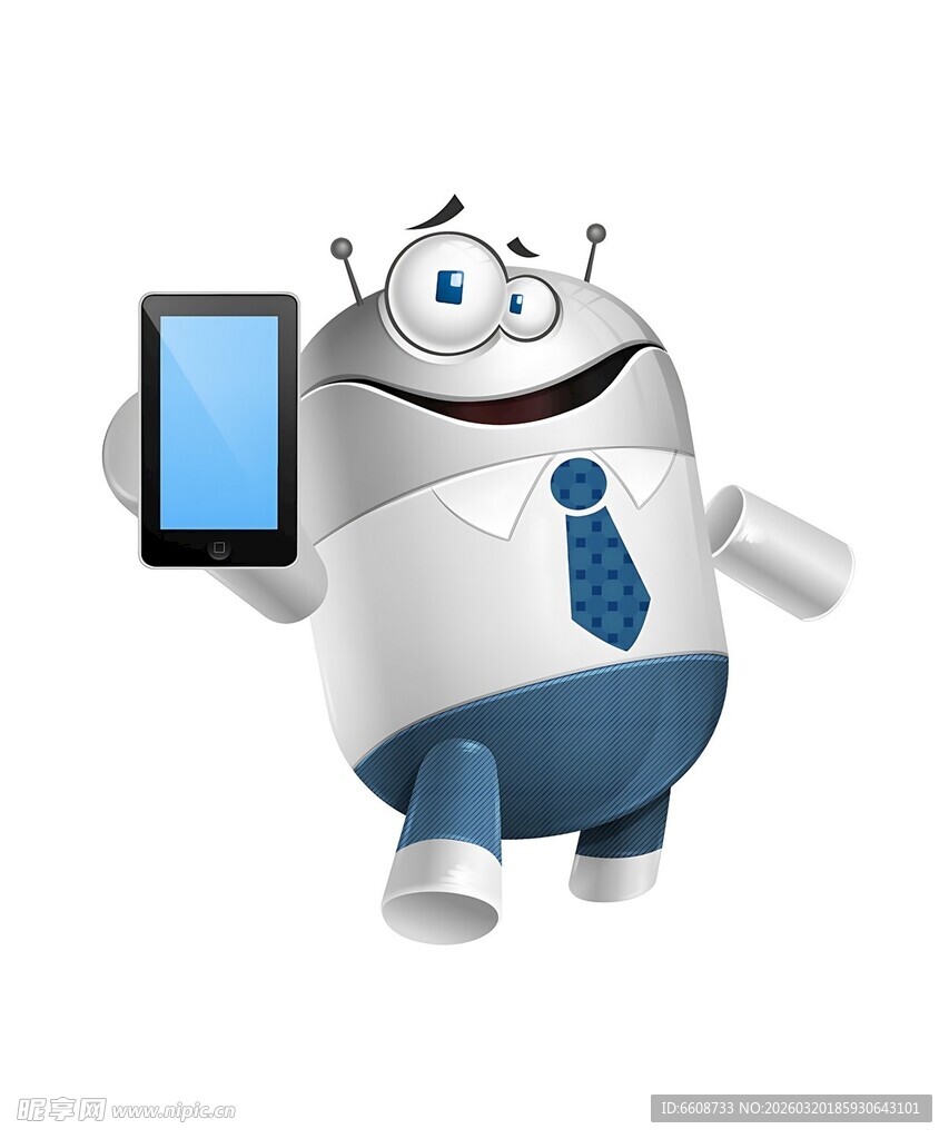 机器人手持平板展示