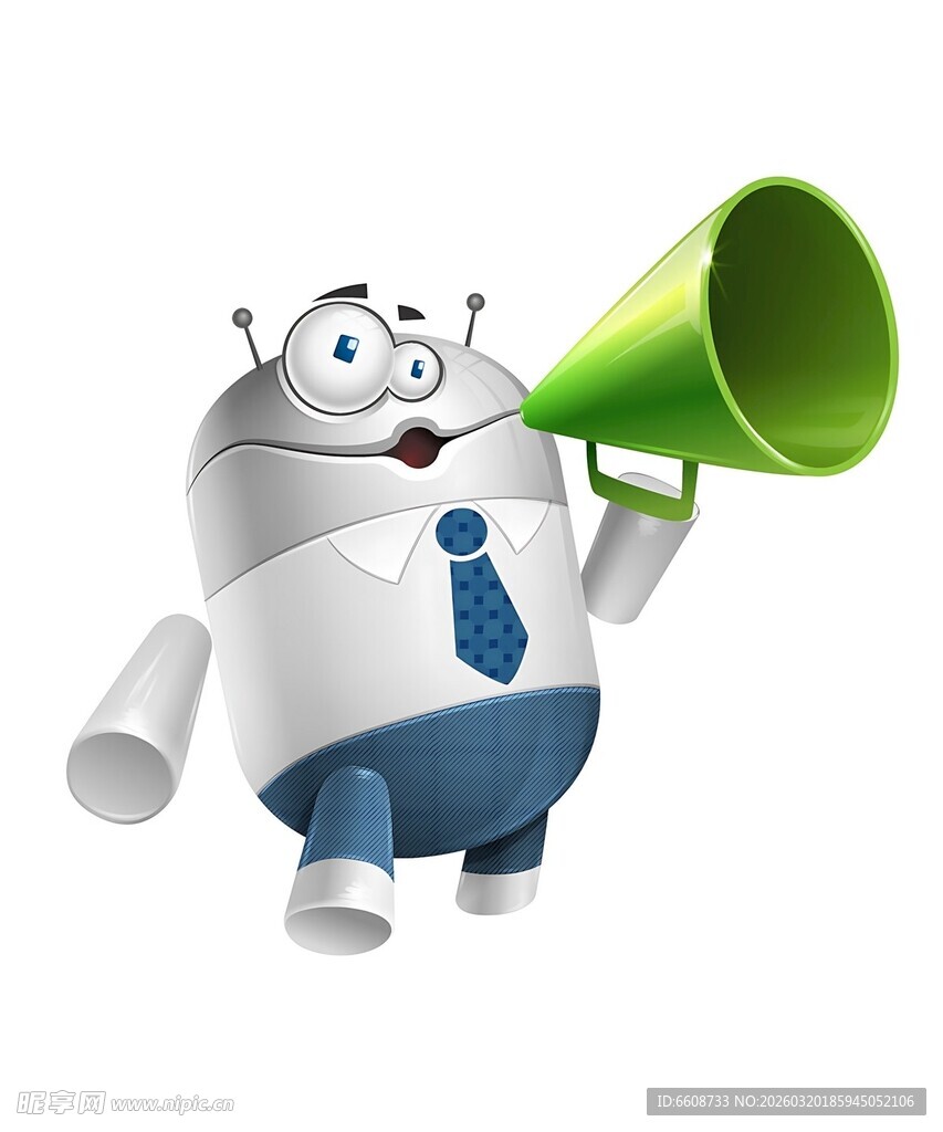 安卓机器人手持扩音器