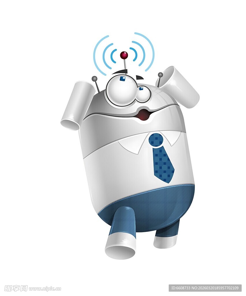 可爱机器人形象