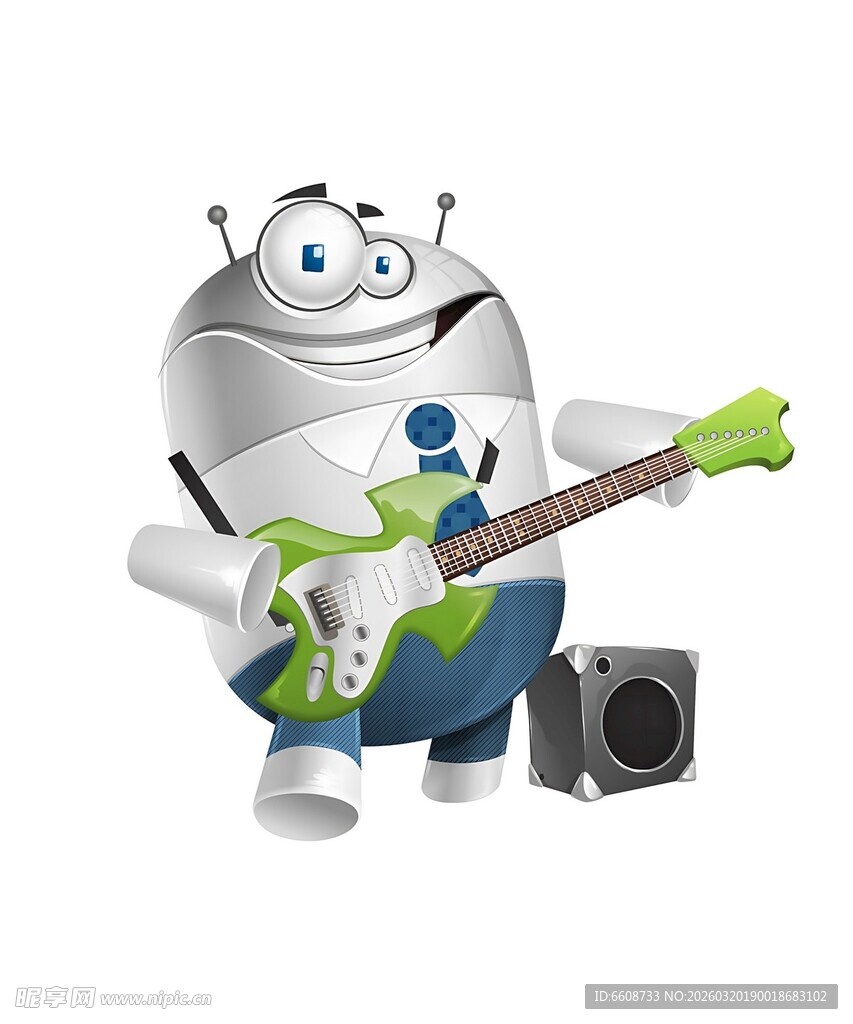 思考中的卡通男子