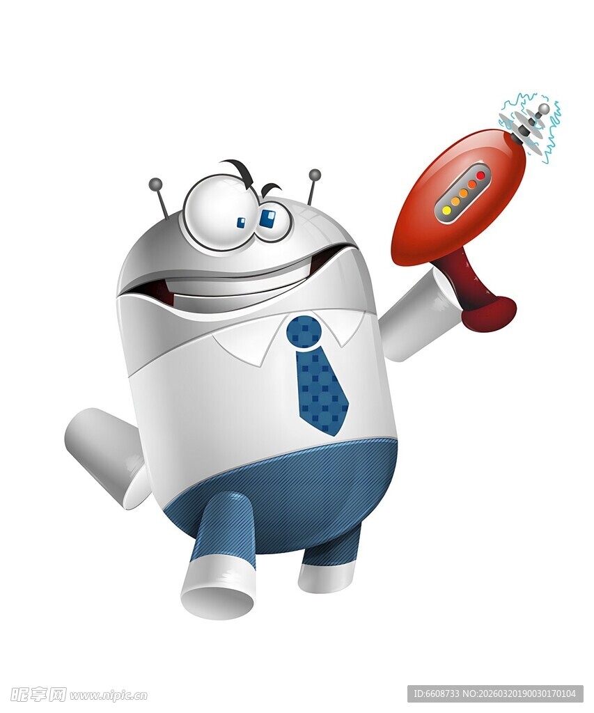 可爱机器人手持喇叭