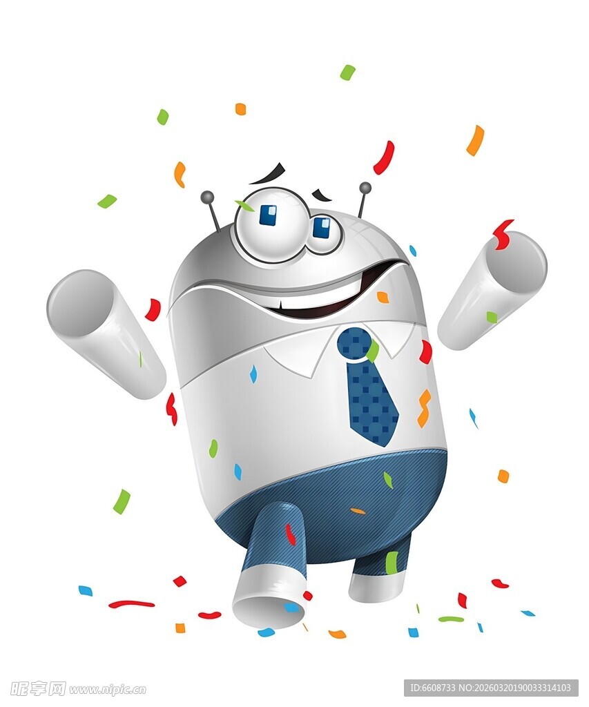 欢乐机器人庆祝时刻