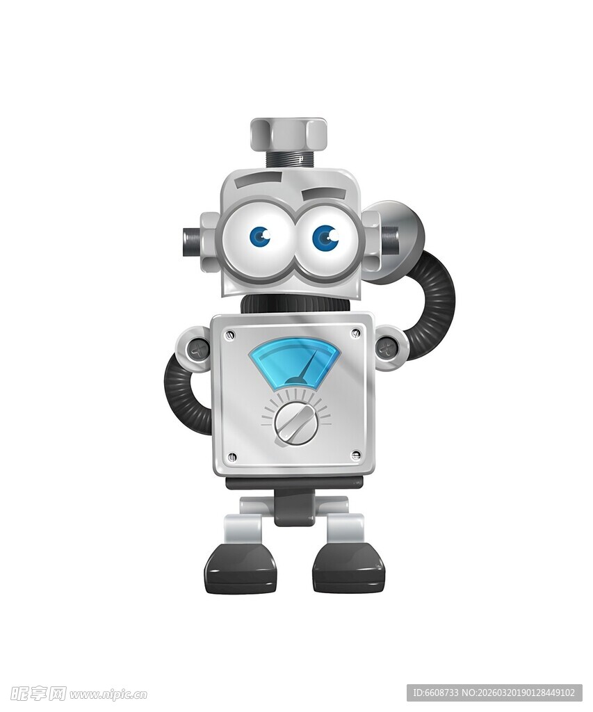 可爱机器人造型展示