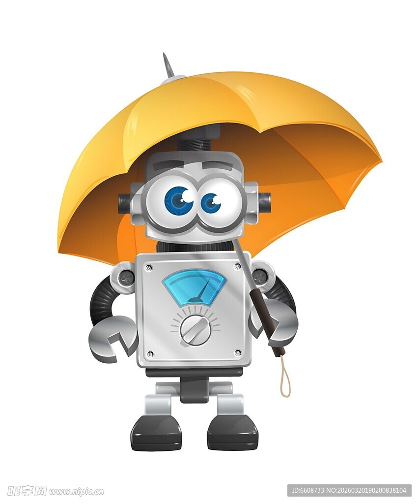 撑伞小机器人
