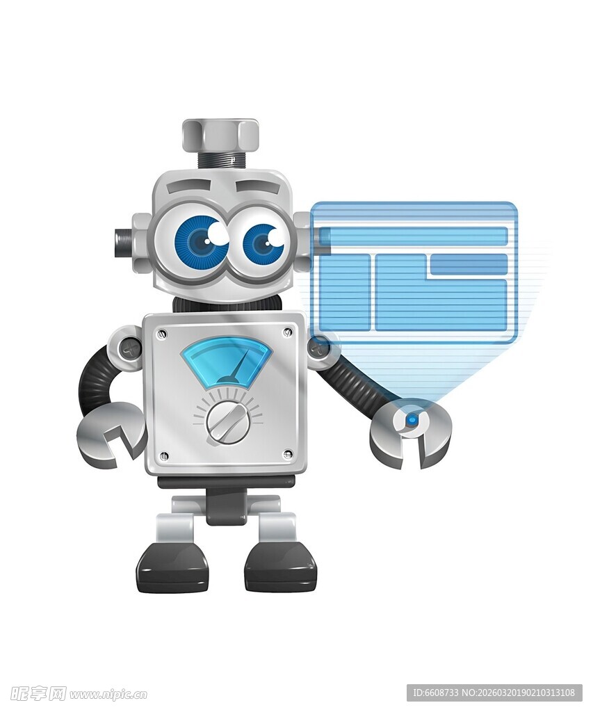 机器人展示屏幕内容