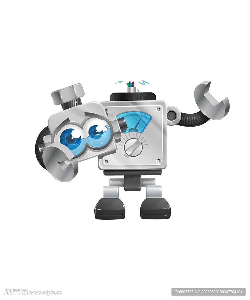 可爱机器人形象展示