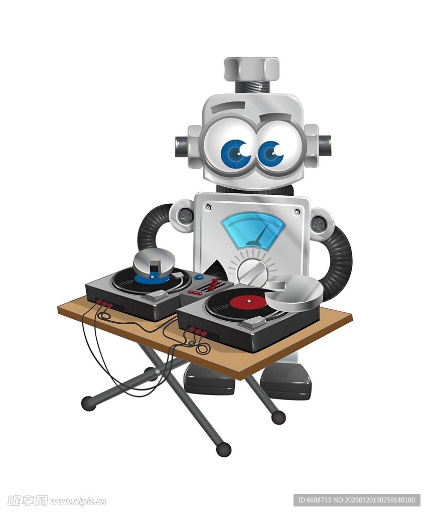 机器人DJ炫酷打碟