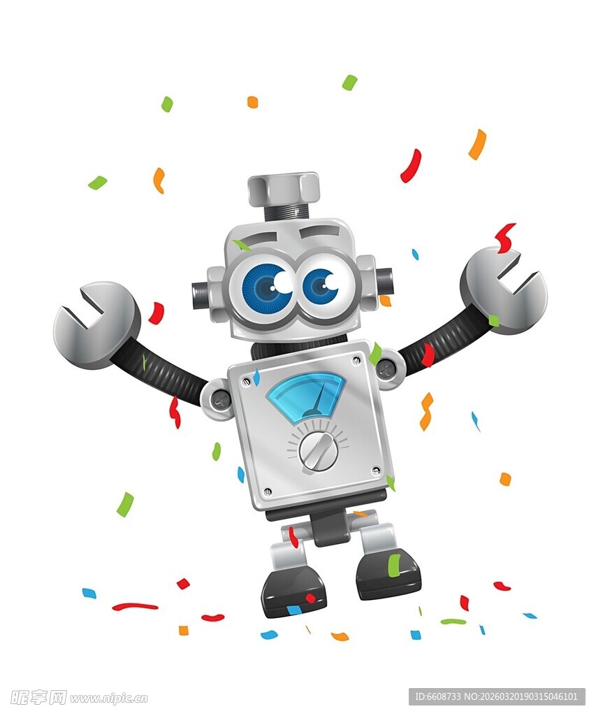 欢乐机器人庆祝时刻