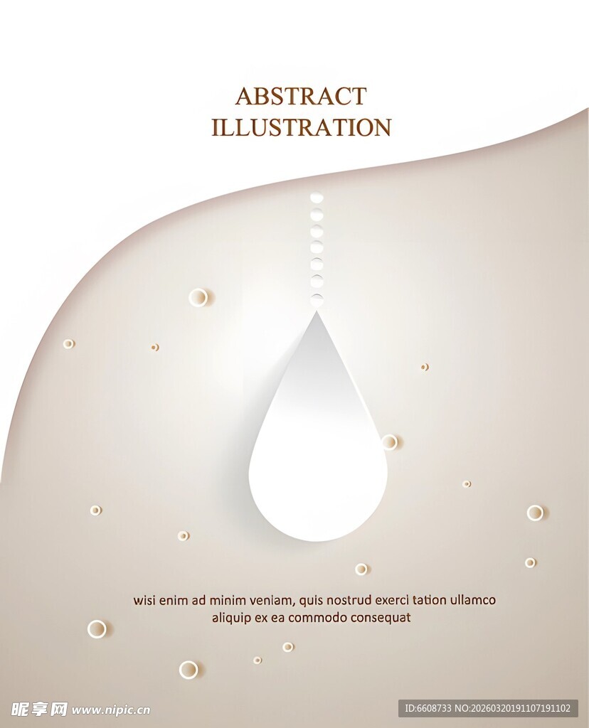 水滴抽象背景图