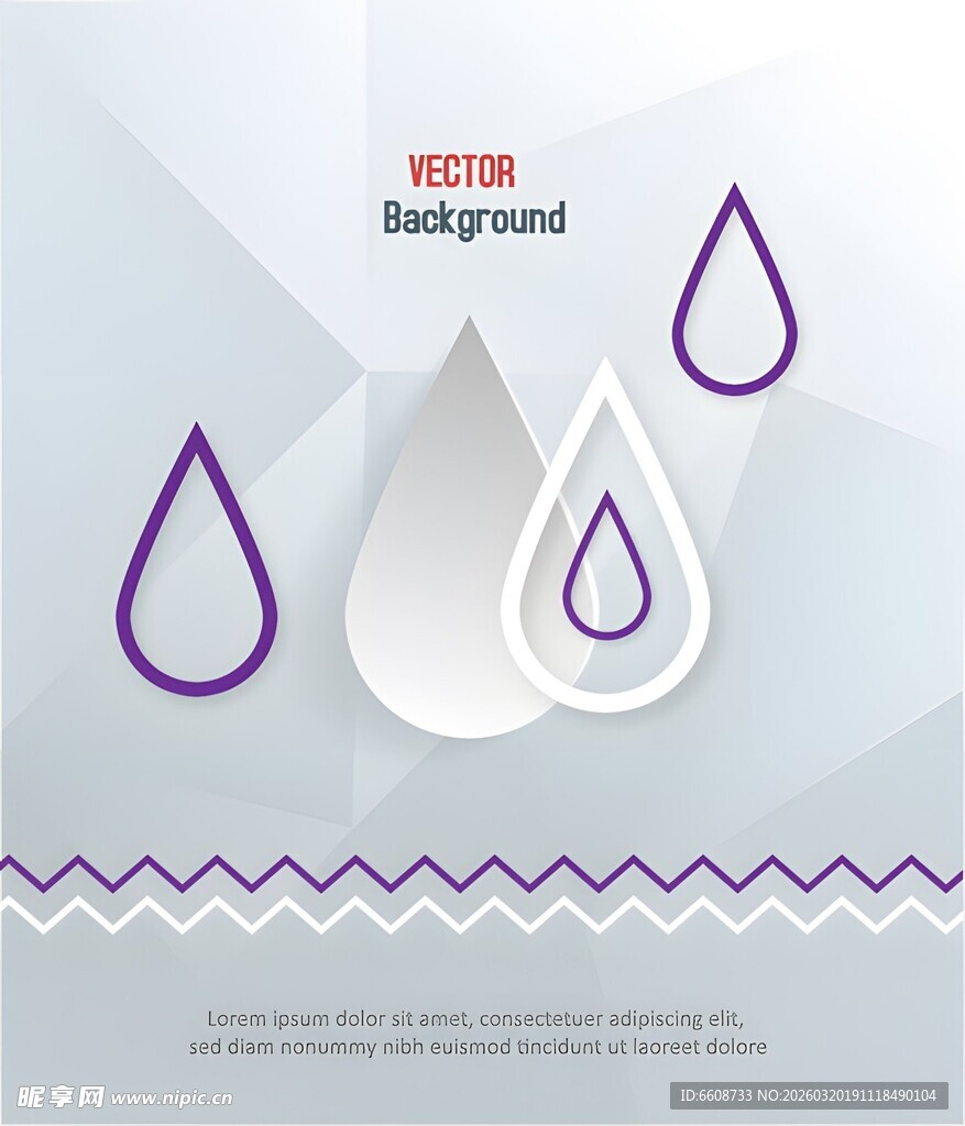 水滴背景矢量素材图
