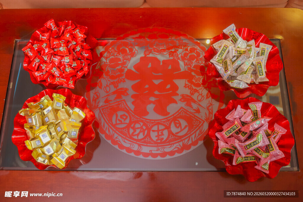 喜庆中式糕点礼盒展示