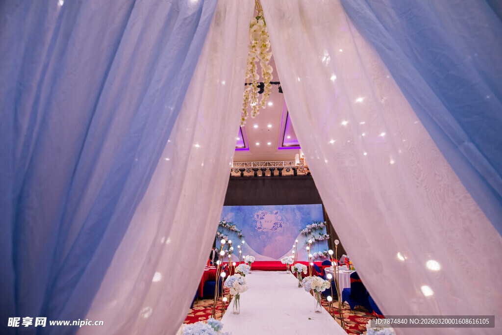 梦幻婚礼通道布置