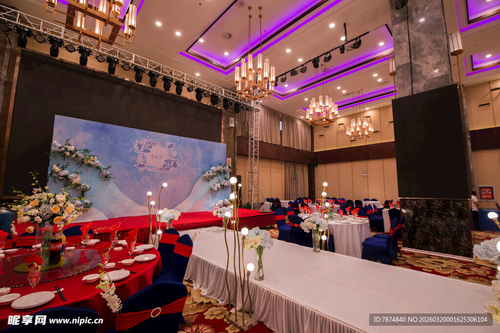豪华宴会厅布置场景