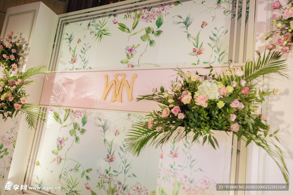 浪漫花卉婚礼装饰布置