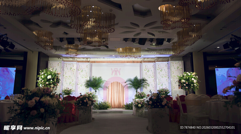 浪漫婚礼现场布置