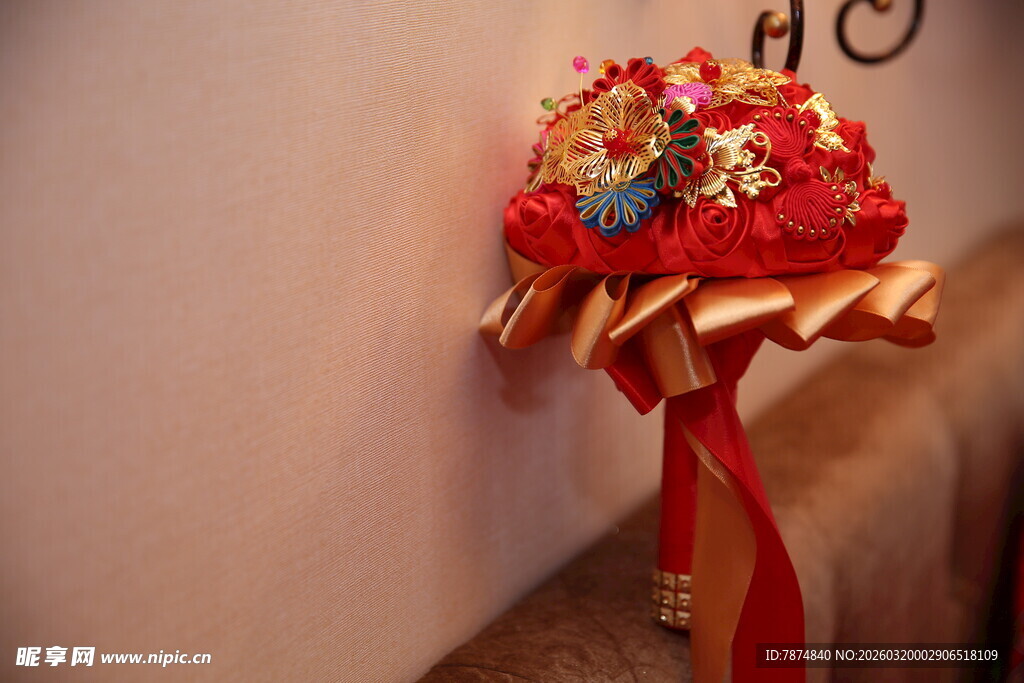 中式婚礼喜糖盒装饰摆件