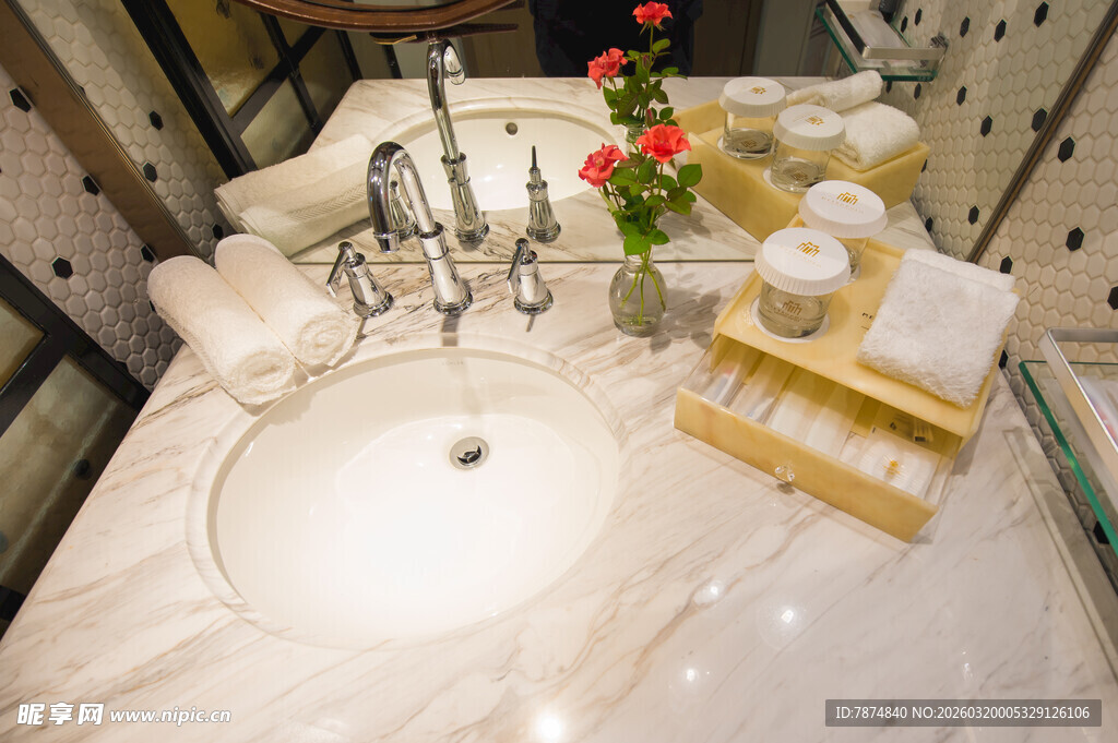 精致洗手台布置展示