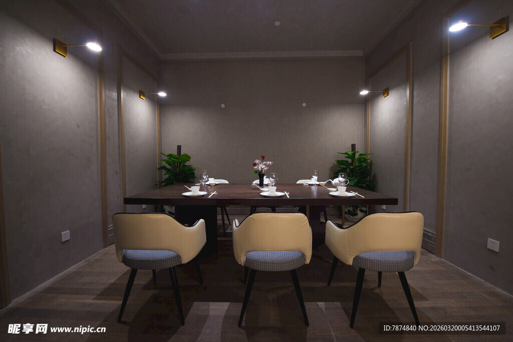 现代简约风餐厅室内场景