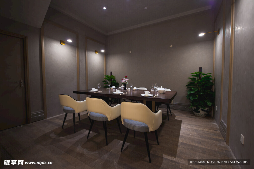 现代简约风餐厅室内场景