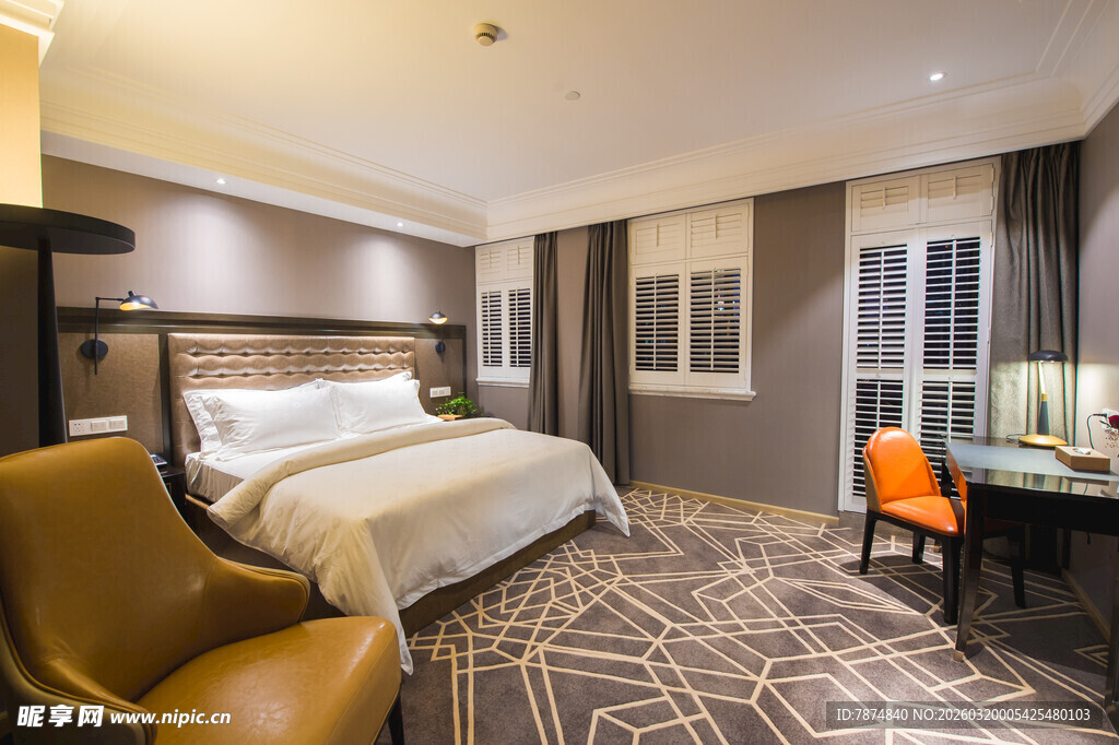 豪华舒适的现代风格卧室