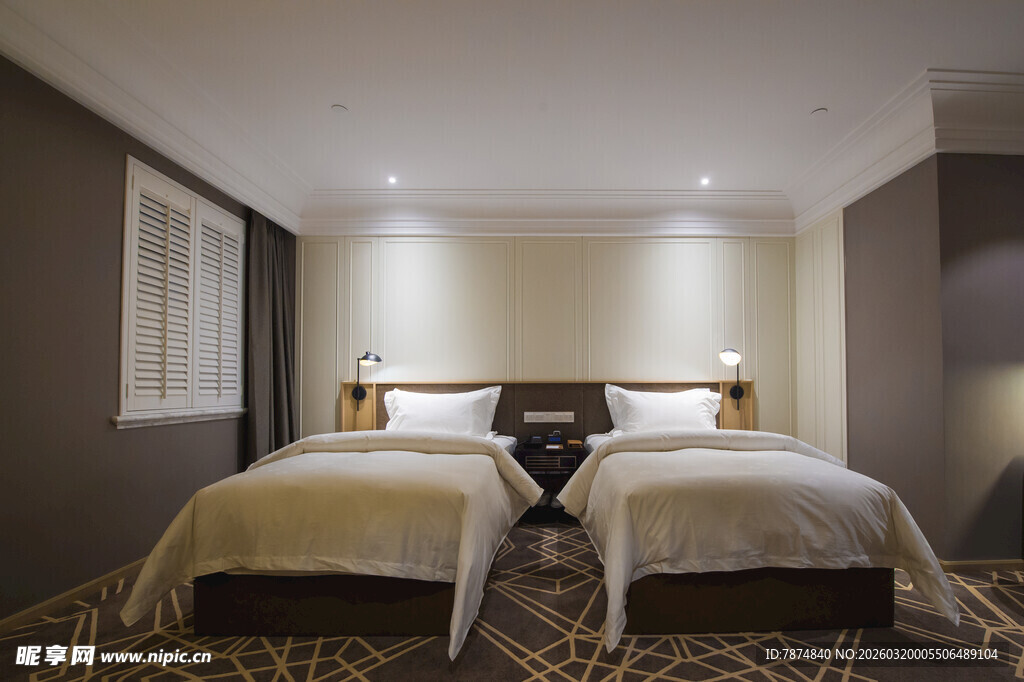 现代简约风格双人酒店客房