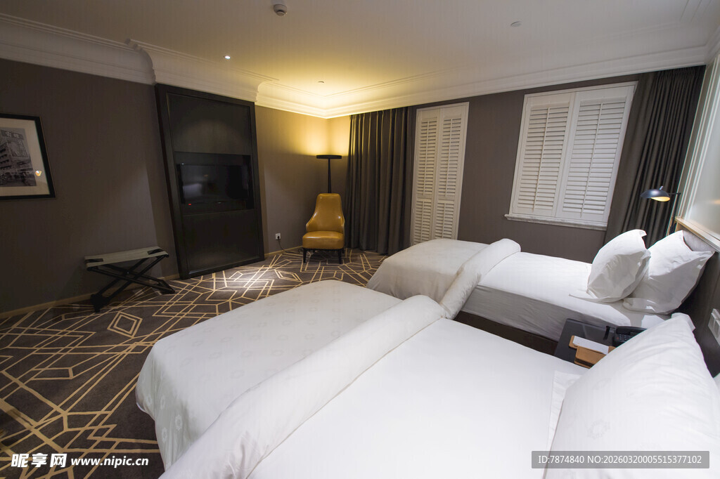 温馨舒适的双人酒店客房