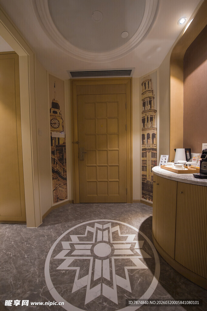 现代风格接待区室内景象