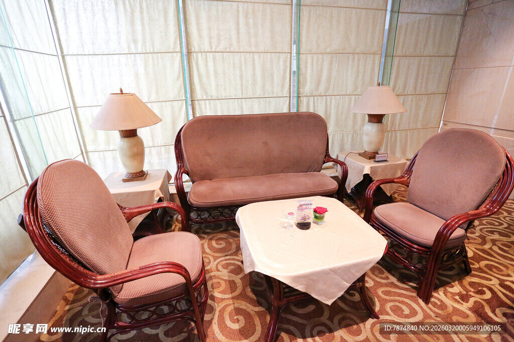 舒适客厅沙发茶几组合场景