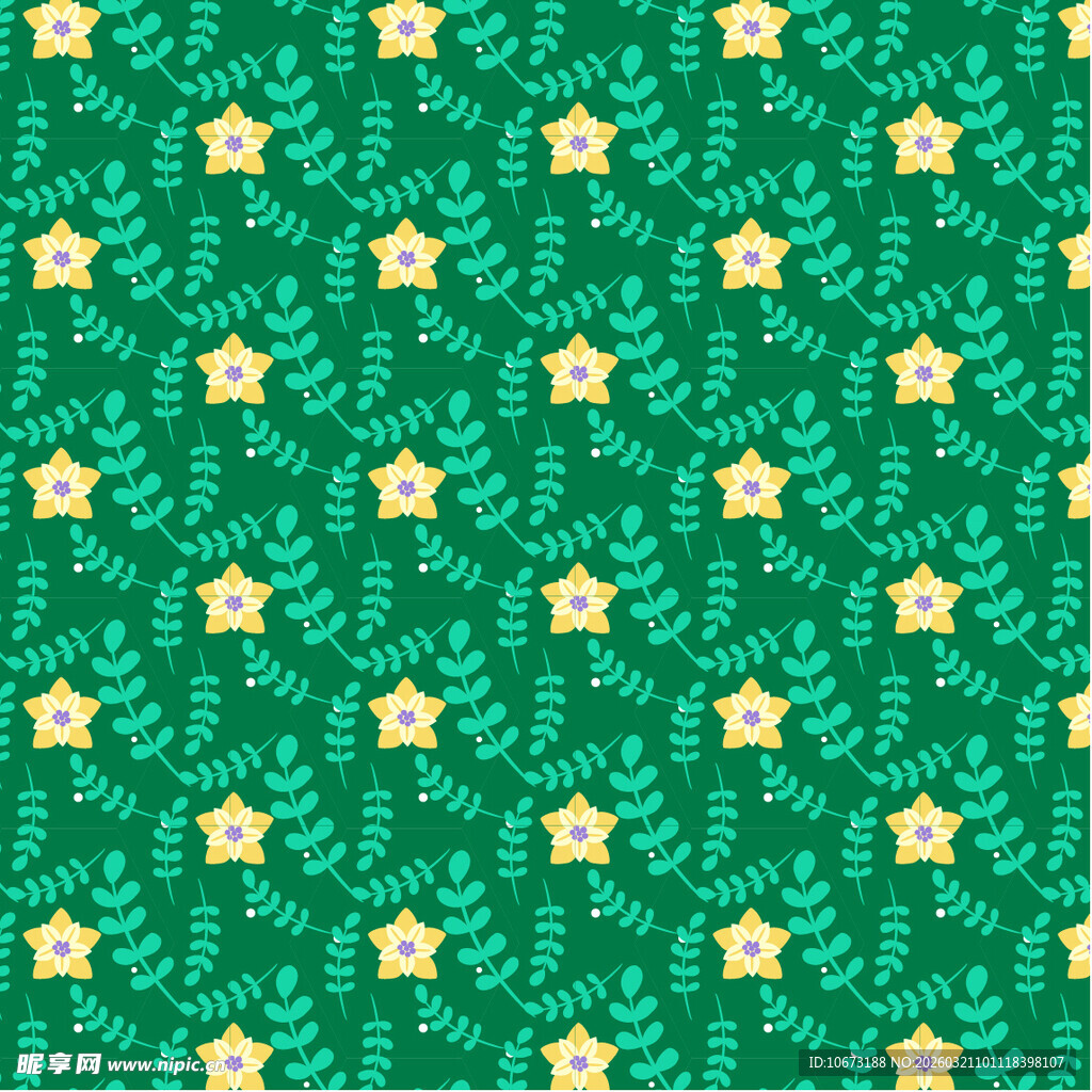 植物花卉图案背景