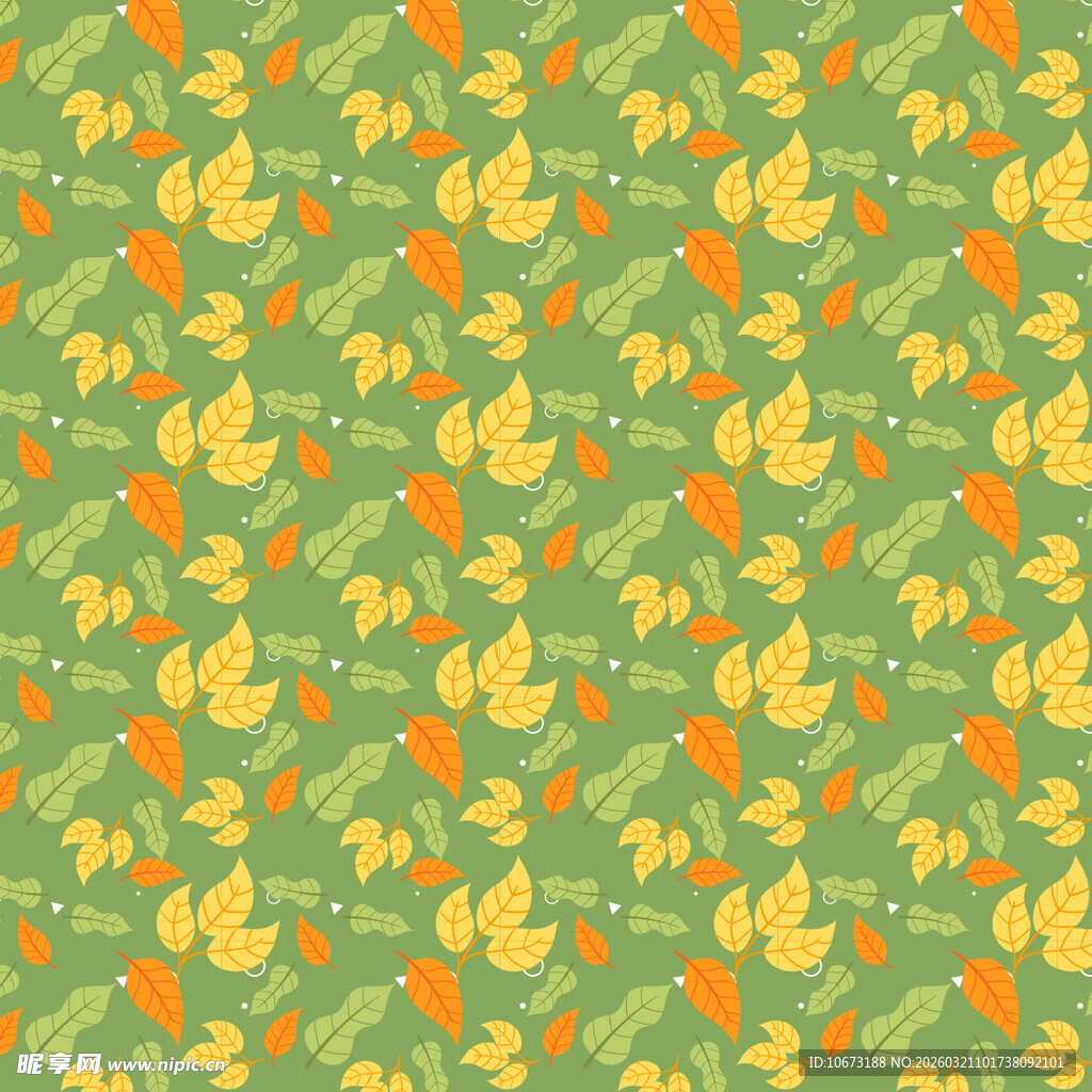树叶图案背景