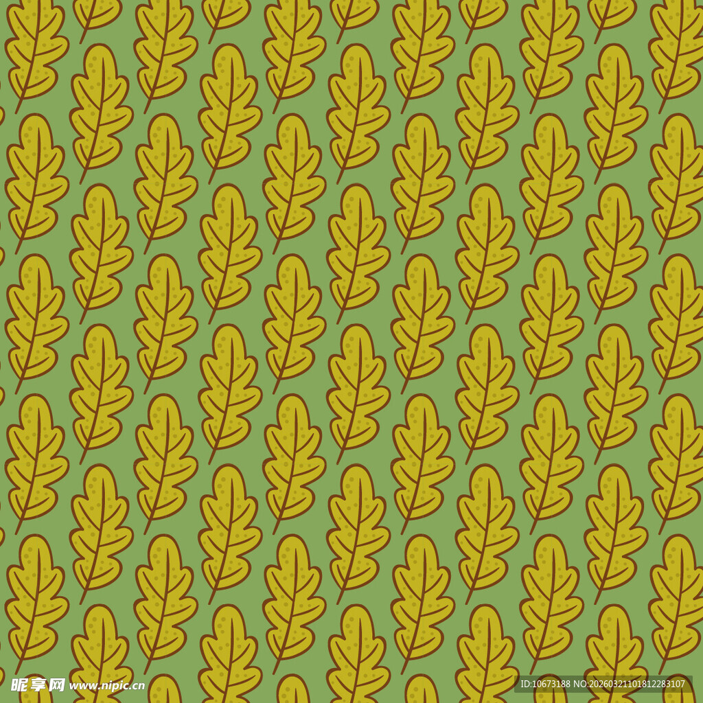 黄绿树叶图案背景纹理