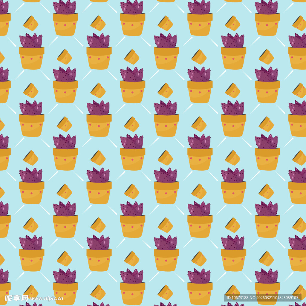 仙人掌图案背景