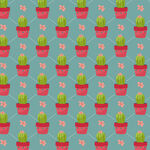 仙人掌图案背景