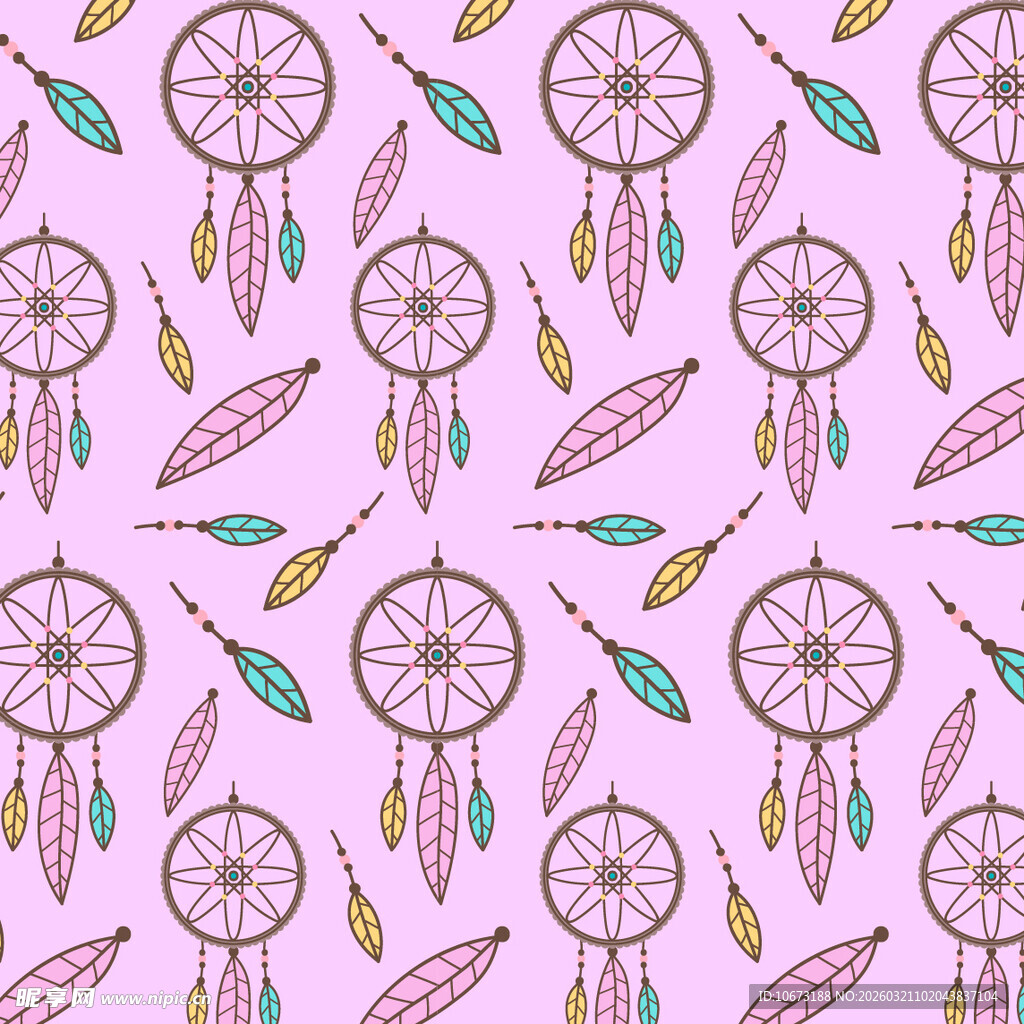 捕梦网图案背景