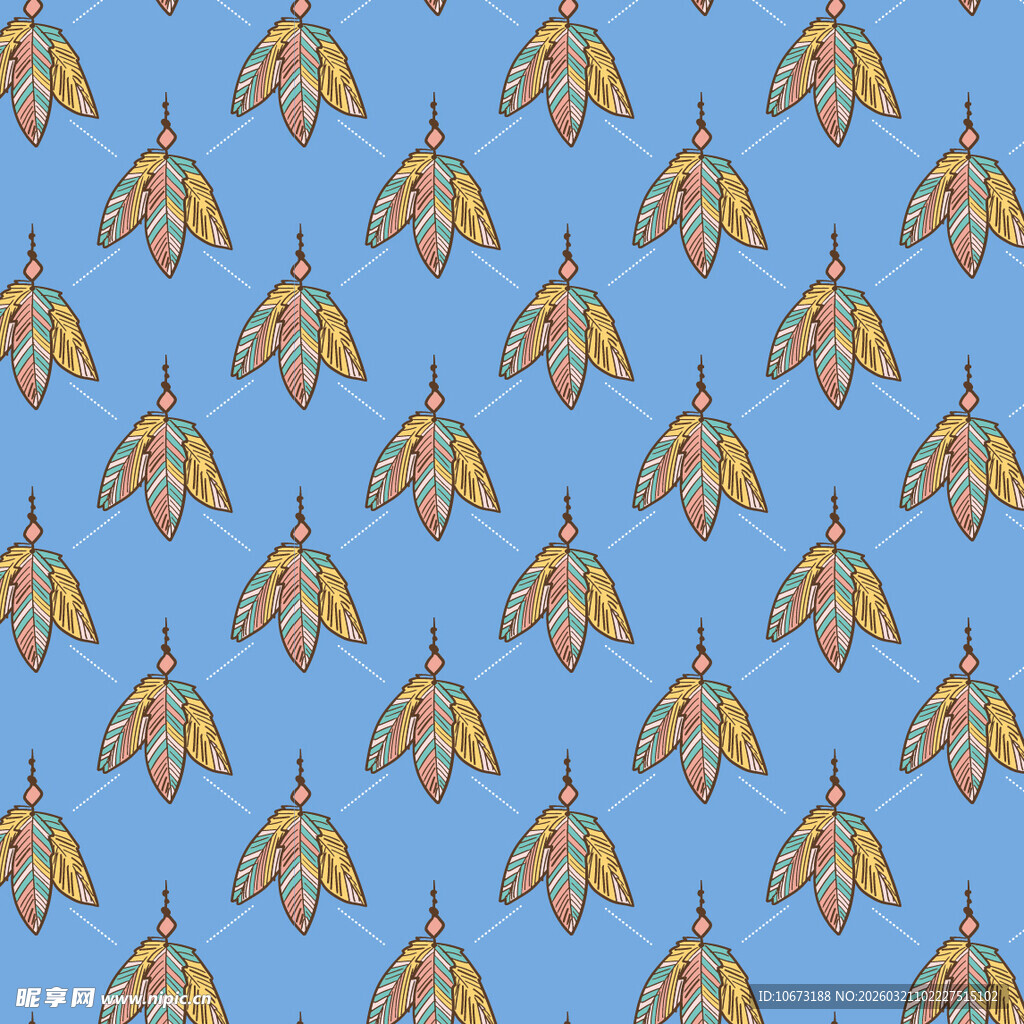 羽毛图案背景