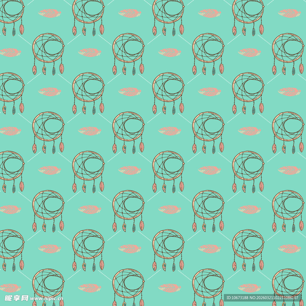 捕梦网图案背景