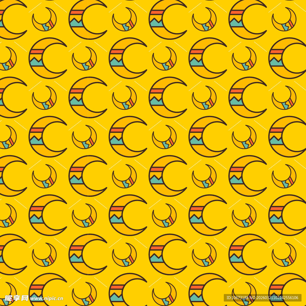 月亮图案背景