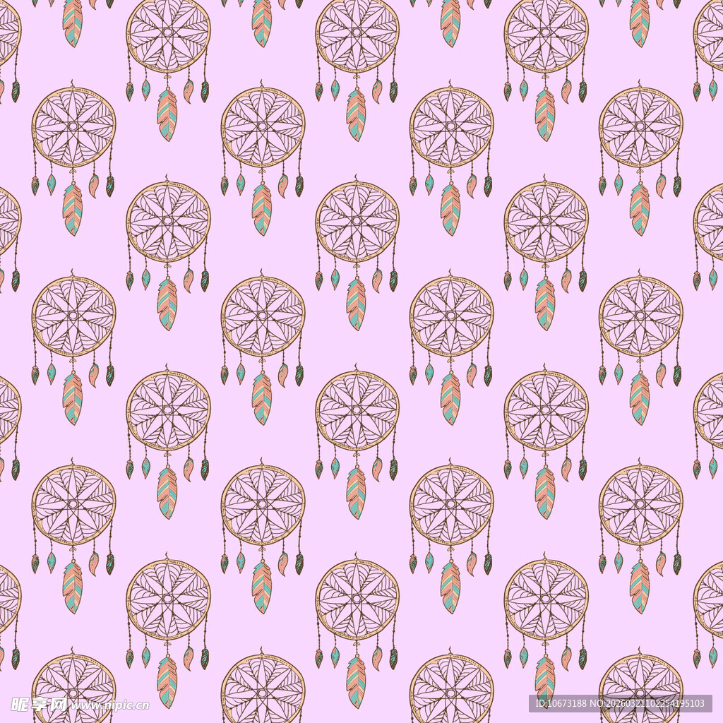 捕梦网图案背景