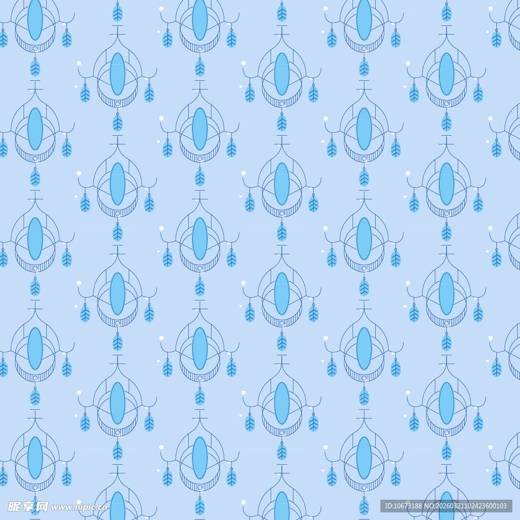 波西米亚元素图案背景