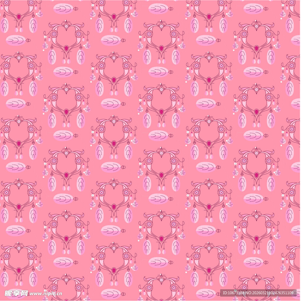 波西米亚元素图案背景