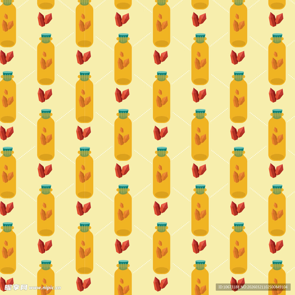 瓶子图案背景