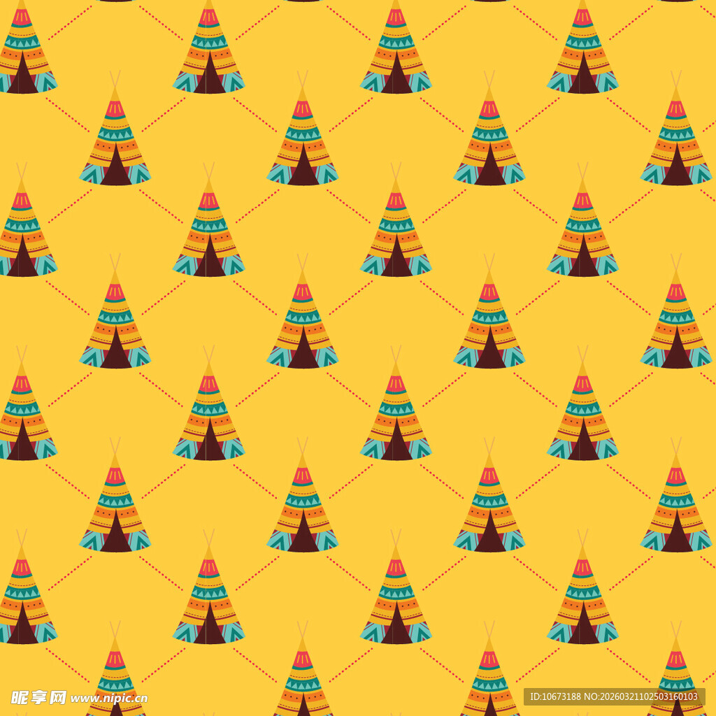 彩色帐篷图案背景