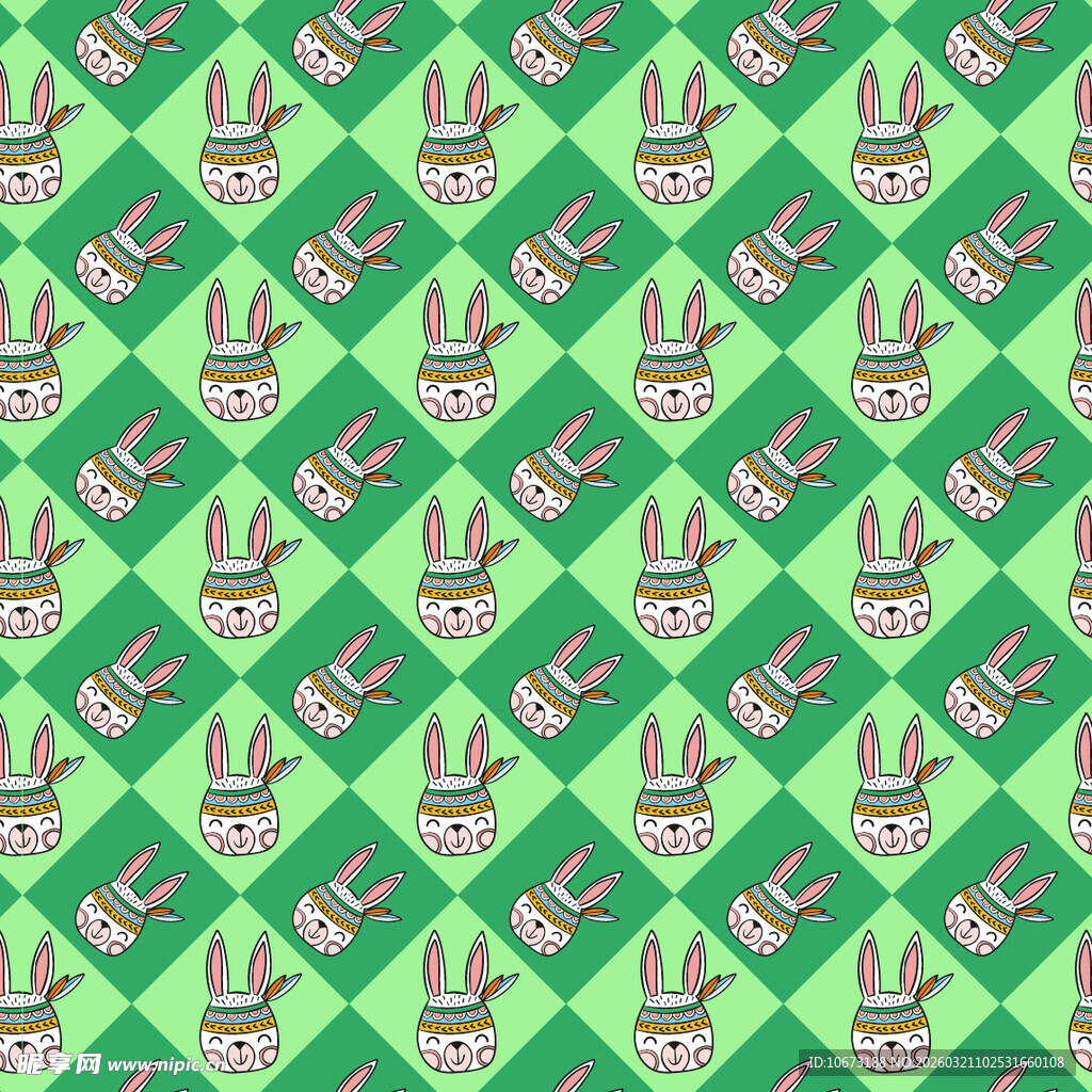 兔子图案背景