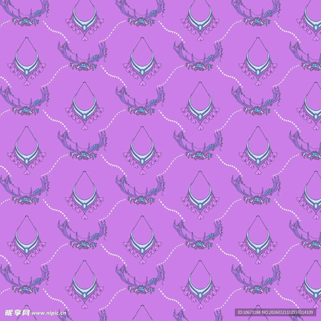 波西米亚元素图案背景